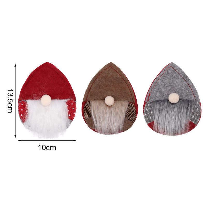 CREPUSCOLO 6 Pcs Christmas Gnome Tableware Holders- Scandinavian Santa Silverware Holders Knife and Fork Cover Cutlery Pouch Bag For Table Decorations Tree Ornament Christmas Party - PawsPlanet Australia