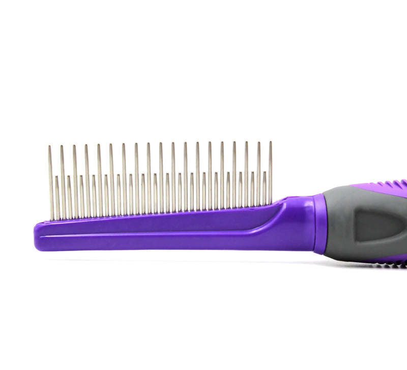 [Australia] - Hertzko Long and Short Teeth Comb Grooms Your Pet’s Top Coat and Undercoat at Once - Suitable for Dogs and Cats 