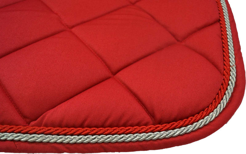 HKM Sports Equipment GmbH – Technical Fabric Lining Large Quilted Saddle & Bridle, Unisex, 8725, 3200 dunkelrot, Pony Dressage - PawsPlanet Australia