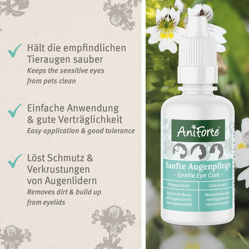 AniForte Gentle Eye Care 30ml - Eye Cleaner for Dogs, Cats & Small Animals - PawsPlanet Australia