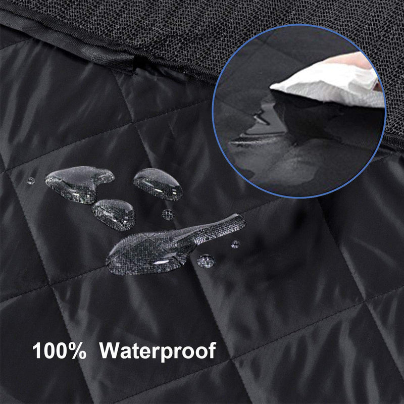 [Australia] - Goplus Pet Seat Cover Dog Car Seat Cover Waterproof Nonslip Rubber Backing w/Anchor, Black Front Seat 