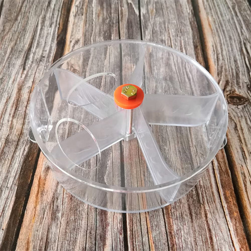 NA Parrot Foraging Wheel Bird Feeder Spins Toy Parrot Chew Toy Used for Parakeet Cockatiel Conure African Grey (Transparent) - PawsPlanet Australia