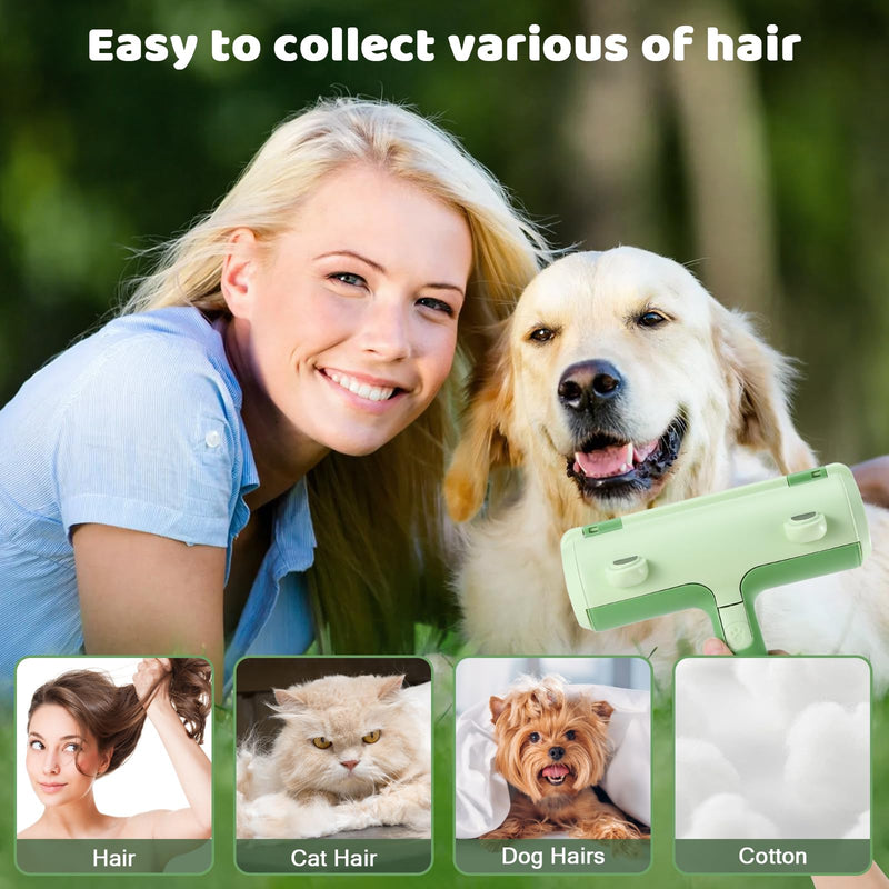 Odoland Pet Hair Remover Lint Roller - Reusable Dog Hair Remover Roller Cat Hair Remover & Scraper, Extra Sticky Lint Roller with Handle, Lint Rollers Animal Hair for Clothes, Bedding - PawsPlanet Australia
