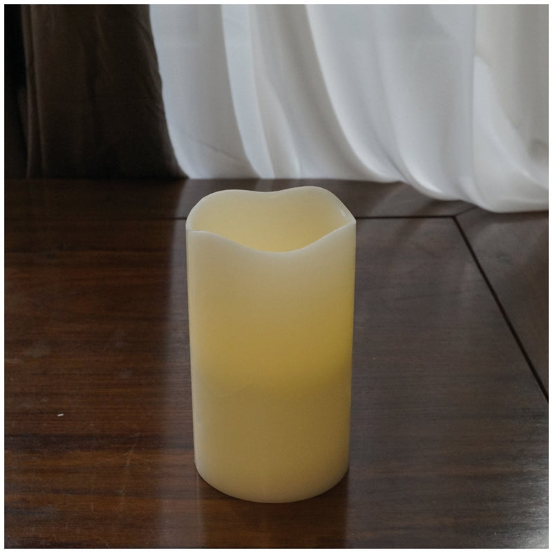 Brite Star Battery Operated Flameless Candle, 4 by 6.75-Inch, Ivory - PawsPlanet Australia