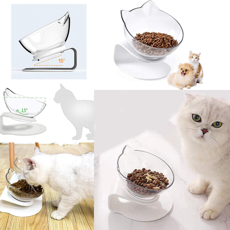 LANGING 1 Piece Cat Food Bowl with Raised Stand Ideal for Cats and Small Dogs - PawsPlanet Australia