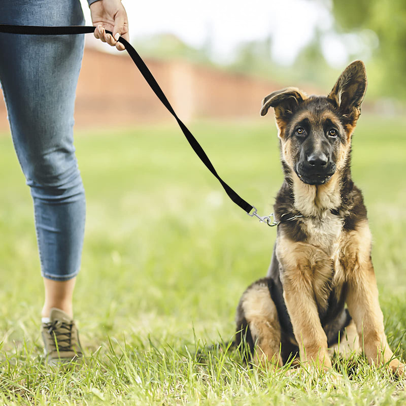 Mikihat towing leash for dogs, 10 m long towing leash, dog leash with hand strap, nylon, robust dog leash, training leash for large to small dogs (black). - PawsPlanet Australia