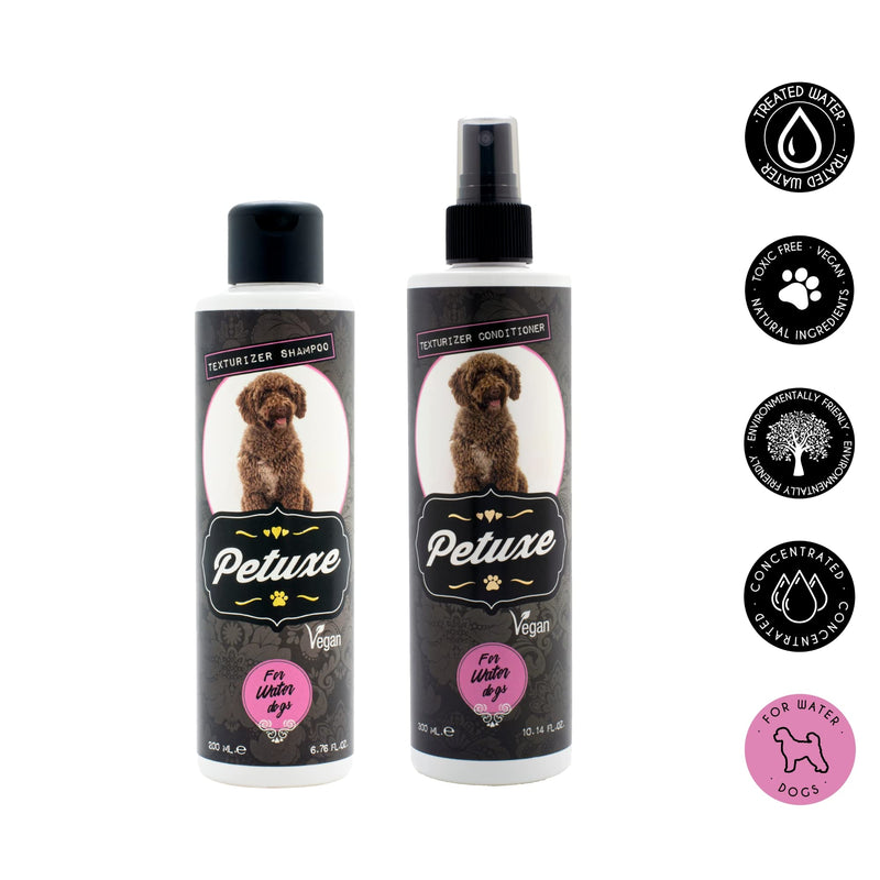 Petuxe Pet Pack Shampoo + Conditioner for Water Dogs - Vegan - Deep Wash - PawsPlanet Australia