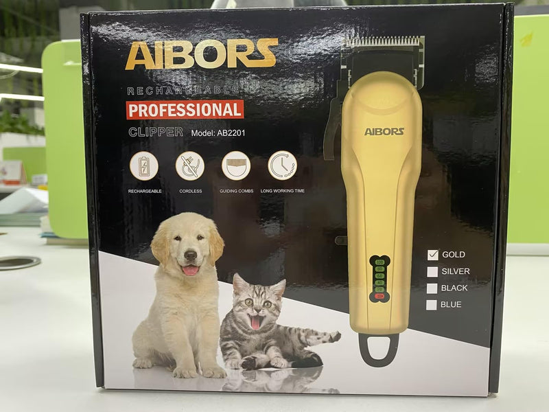 Clipper Dog Quiet Dog Clipper Hair Clipper: Pet Hair Clipper Clipper Dog Cat Electric Dog Trimmer Paw Trimmer for Dogs Dog Grooming Gold-1 - PawsPlanet Australia