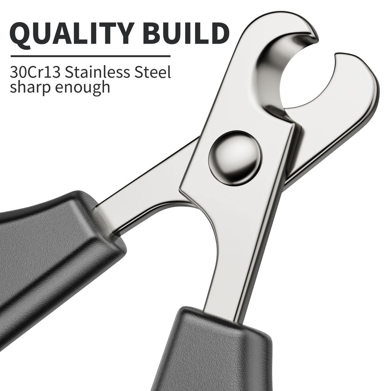 Claw scissors for cats - stainless steel claw trimmer - safe, comfortable and durable nail scissors for kittens, rabbits and small animals - ergonomic design for easy cat claw cutting for cats - PawsPlanet Australia