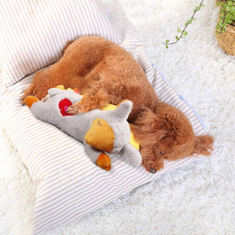 All for Paws Puppy Anxiety Relief Comfort Toy, Soothing Dog Toy Heartbeating Dog Stuffed Animal Toy Behavioral Aid Toys for Puppies Grey Sheep - PawsPlanet Australia
