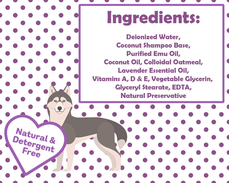 [Australia] - Speak Pet Products Natural Moisturizing Calming Lavender Dog Shampoo, 17 Ounce Bottle 