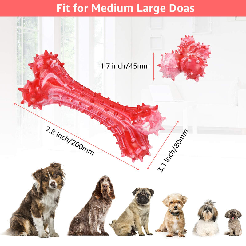 LSJoy Dog Toys -Dog for Boredom Dog Chew Toys For Aggressive Chewers Dog Toothbrush Dental Care Chew Toys Interactive Dog Toys Dog Birthday Toys Dog Rubber Toy Easy To Clean - PawsPlanet Australia