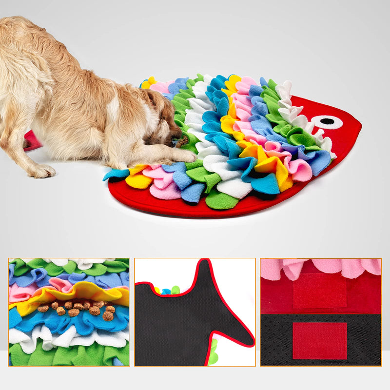 HUYICHEN Snuffle Mat for Dogs, Pet Feeding Mat Foraging Skills Training Mat with Non-Slip pellets Portable Pet Interactive Dog Puzzle Toys,for Training and Stress Relief - PawsPlanet Australia