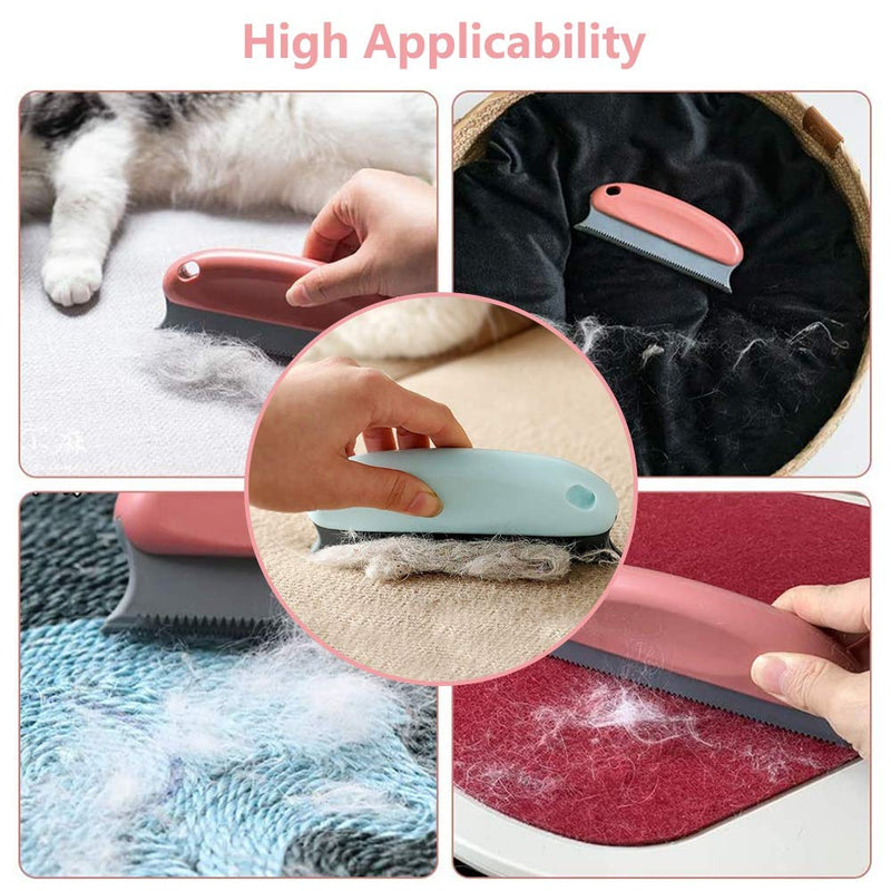 Pack of 2 animal hair removers, dog brush, animal hair brush, cat brush, long hair, pet hair remover deshedding tool, undercoat brush, cat, pet hair remover, brush, hair removal brush for dogs, cars - PawsPlanet Australia