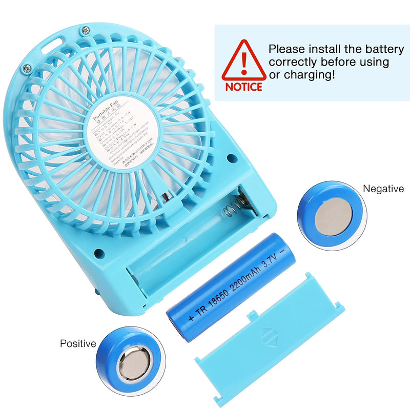 Portable Fan for Cat Backpack,Handheld USB Rechargeable Mini Personal Fan,Powerful Small Desk Fan 3 Speeds Adjustable Quite Table Cooling Fan with Side Light for Pet Home Office Travel Camping - PawsPlanet Australia