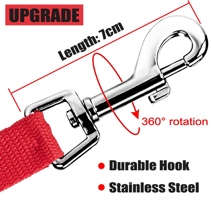 50m towing leash for dogs, Mainiusi dog leash with handle padding, running leash for dogs, cross-country skiing leash for large dogs, training leash for dogs, towing leash for large dogs, small dogs (50m, red) - PawsPlanet Australia