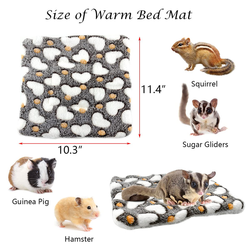 Vehomy 3Pcs Sugar Glider Hamster Hammock Hanging Tunnel and Warm Bed Soft Mat Set for Small Animals Hanging Hammock Cage Accessories Hideout Swing for Squirrel Ferret Rat Chincilla Guinea Pig - PawsPlanet Australia
