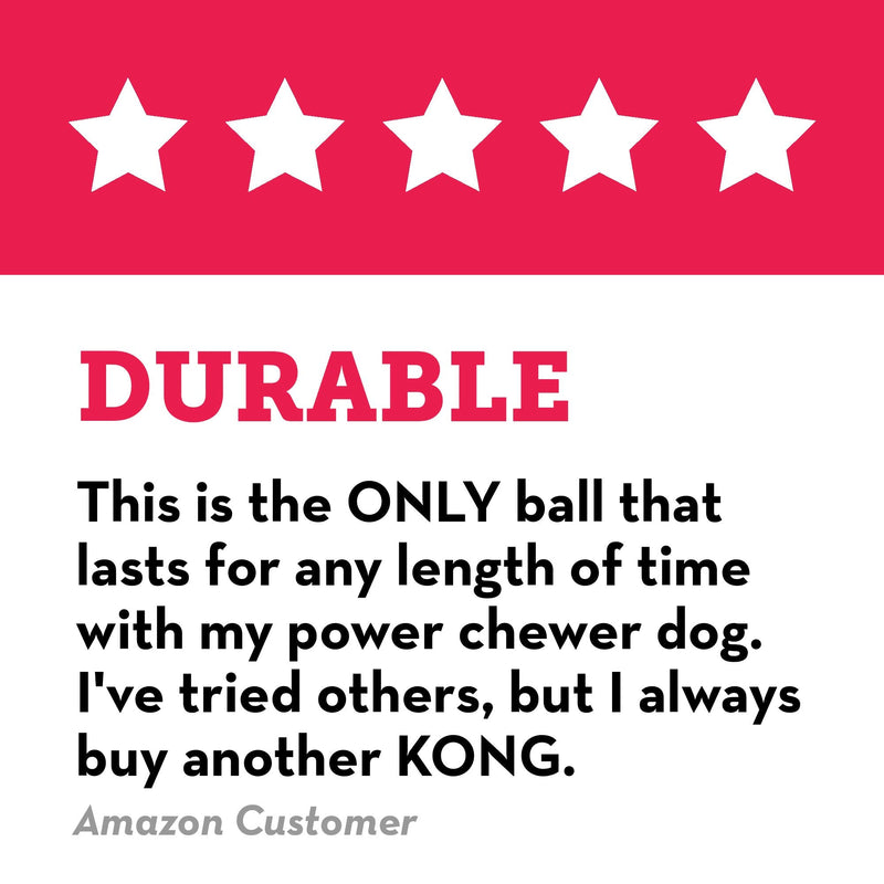 KONG - Extreme Ball - Durable Rubber Dog Toy for Power Chewers, Black - For Medium/Large Dogs - PawsPlanet Australia