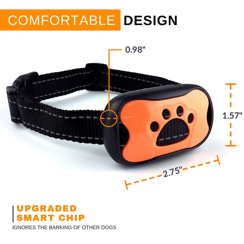 [Australia] - EZdogT Bark Collar - Effective New Collar Stops Barking. Humane with No Shock for Small Medium Large Dogs. Easy to Use with 7 Sensitivity Levels, Vibration, Sound. Latest Technology with Upgraded Chip 