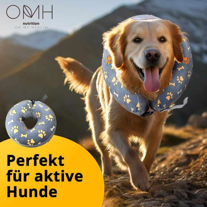 Neck collar for dogs and cats inflatable leak protection neck collar dog collar soft surgical collar XL OMH_Dog collar_XL - PawsPlanet Australia
