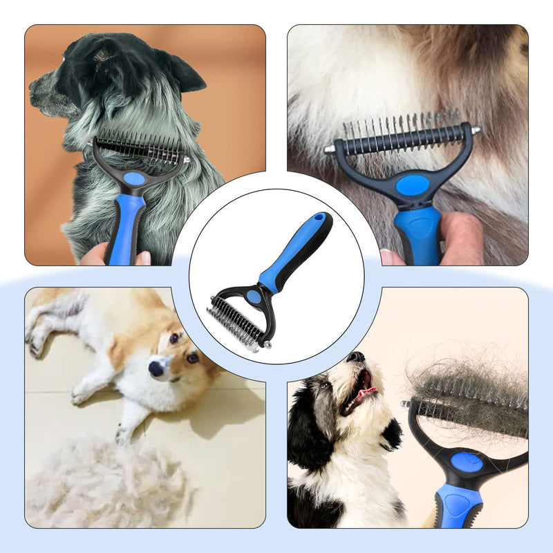 Cat brush, dog brush long hair, animal hair brush, pet hair remover cleaning button - PawsPlanet Australia