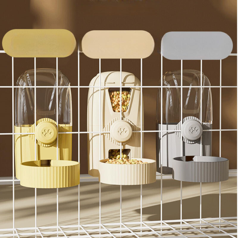Hanging Pet Food Water Dispenser Automatic 34oz Large Capacity Cage Feeder Auto Gravity Feeding Station for Puppy Kitten Rabbit Chinchilla Hedgehog Ferret - PawsPlanet Australia