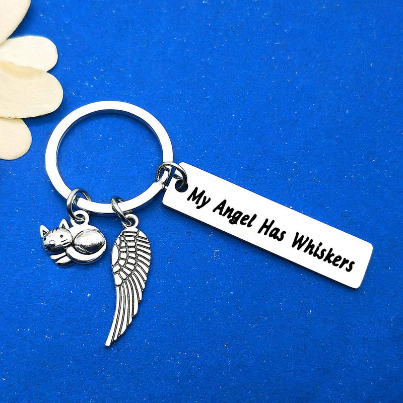 Pet Memorial Gift Loss of Cat Keychain Sympathy Loss of Cat Gift Pet Loss Jewelry Has Whiskers Keyring In Memory of Cat Pet Sympathy Gift for Cat Lover Family Friends Remembrance Gifts - PawsPlanet Australia