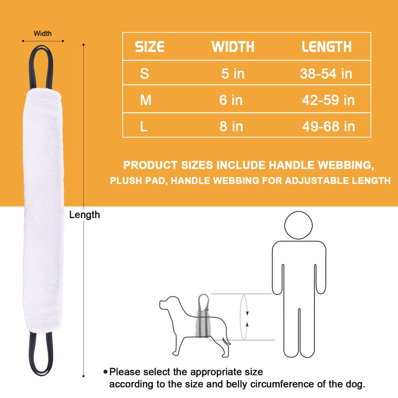 [Australia] - Bolux Portable Dog Sling Rear Legs - Dog Lift Harness for Back Legs, Adjustable Hip Support Harness for Canine Aid Arthritis for Small Medium & Large Dogs Rehab Poor Stability Dogs Walking L Black 