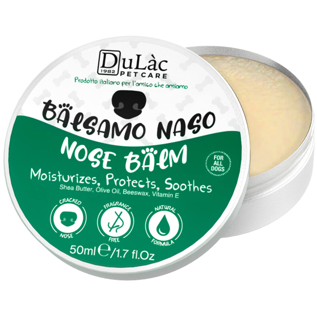 Natural and perfume-free nose balm dog Dulàc with shea butter, vitamin E, beeswax, cream for dry cracked noses in dogs, moisturizing, strengthening butter for dogs' noses - PawsPlanet Australia