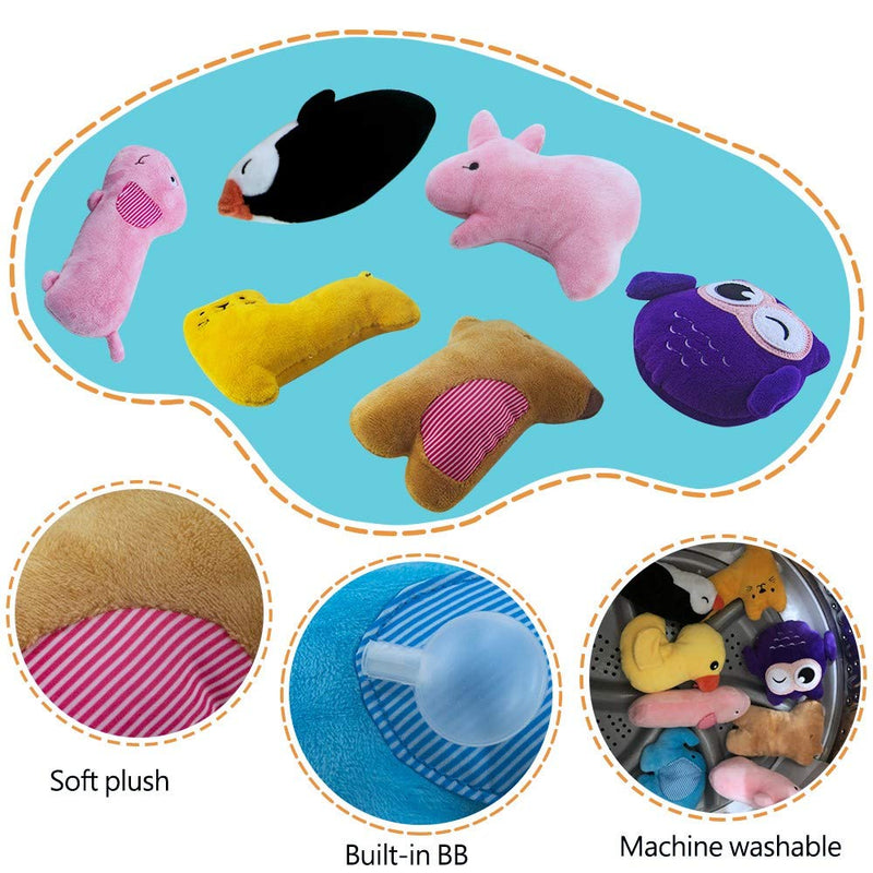 AWOOF 10pcs Dog Toys, Puppy Toys for Teething, Best Chew Squeaky Pet Dog Toys for Small Dogs purple - PawsPlanet Australia