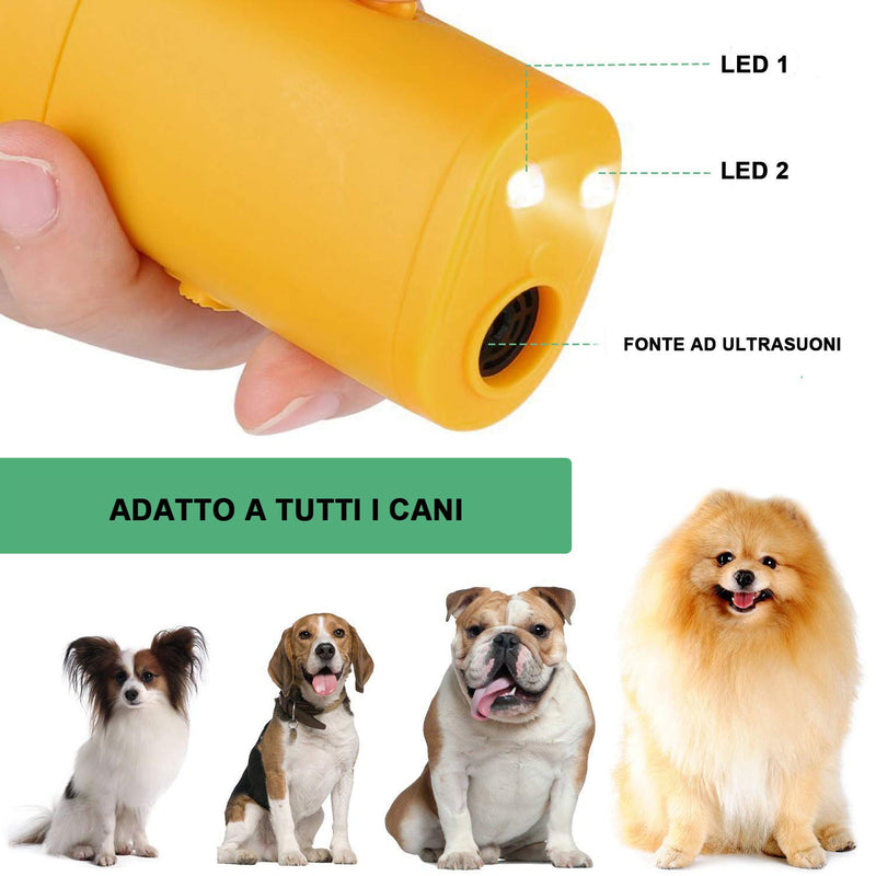 [Australia] - OYEFLY Handheld Dog Repellent Trainer, 3 in 1 Anti Barking Device with LED Flashlight, Ultrasonic Dog Deterrent and Bark Stopper Dog Trainer Devices - Training Tool/Stop Barking 