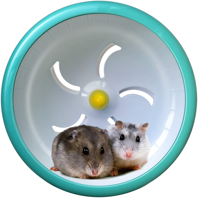 Hamster Wheel,Super Silent Hamster Exercise Wheels,Silent Spinner,Hamster Wheels,Silent Spinner Hamster Wheel Adjustable Stand Hamsters Exercise Wheels,Quiet Hamster Wheel 7inch Rat Wheel (Blue) - PawsPlanet Australia