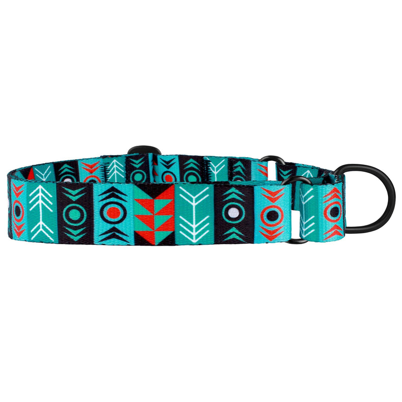 CollarDirect Martingale Dog Collar Nylon Safety Training Tribal Pattern Adjustable Heavy Duty Collars for Dogs Medium Large Pattern 1 - PawsPlanet Australia