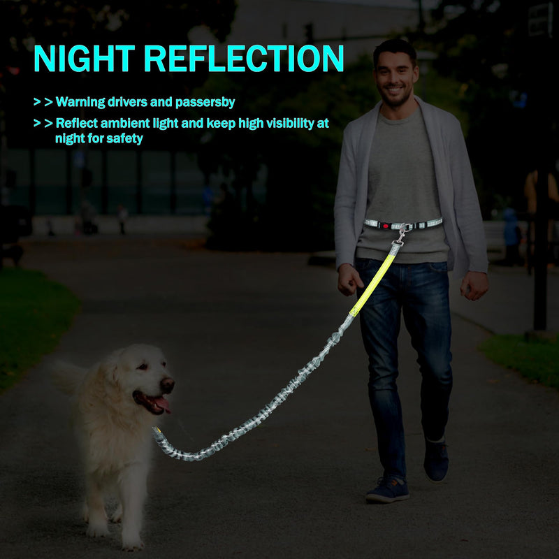 Jogging Leash for Dogs Retractable Dog Leash for Running with Adjustable Belt Hands-Free Leashes for Dogs Jogging, Hiking, Walking - PawsPlanet Australia