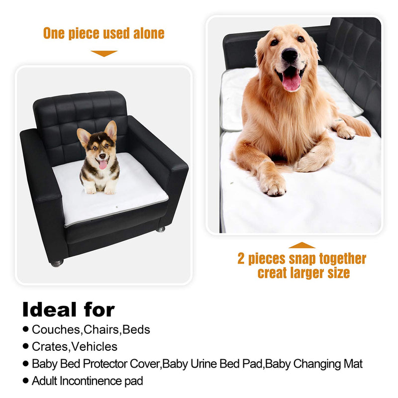 [Australia] - Paw Legend Multiple Sizes Waterproof Dog Blanket for Couches,Sofa,Bed and Car | Pet Fleece Incontinence Blanket Pad for Dogs,Puppies,Cats and Kids Grey 