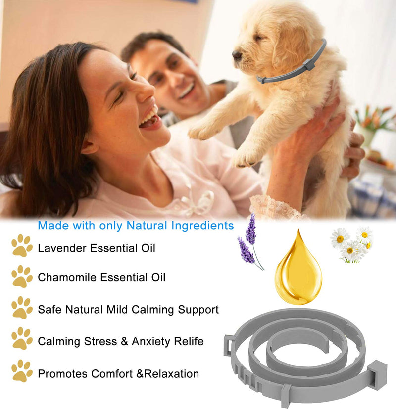 PROZADALAN Calming Collars for Dogs, Dog Anxiety Relief & Anti Stress, 30 Days Long Lasting Calming Effect 100% No Allergy 100% Waterproof & Adjustable Natural Calm Dog Collars - PawsPlanet Australia