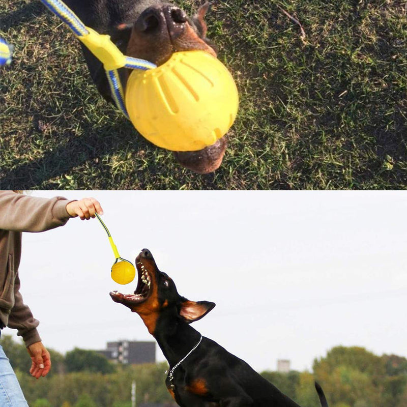 NALCY Dog Training Ball, Pet Dog Training Ball, Durable Dog Supplies, Outdoor Training Fetch Bite Chew Interactive Rope Ball, For Small Large Dog, Rope Ball Gifts for Your Dog - PawsPlanet Australia