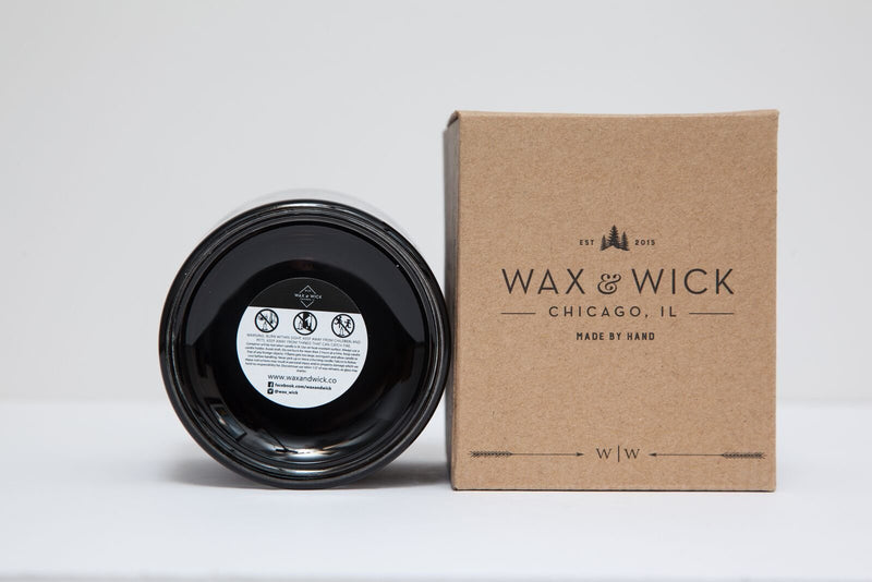 Scented Soy Candle: 100% Pure Soy Wax with Wood Double Wick | Burns Cleanly up to 60 Hrs | Mulled Cider Scent - Notes of Apple, Nutmeg, Vanilla, & Caramel. | 12 oz White Jar by Wax and Wick - PawsPlanet Australia