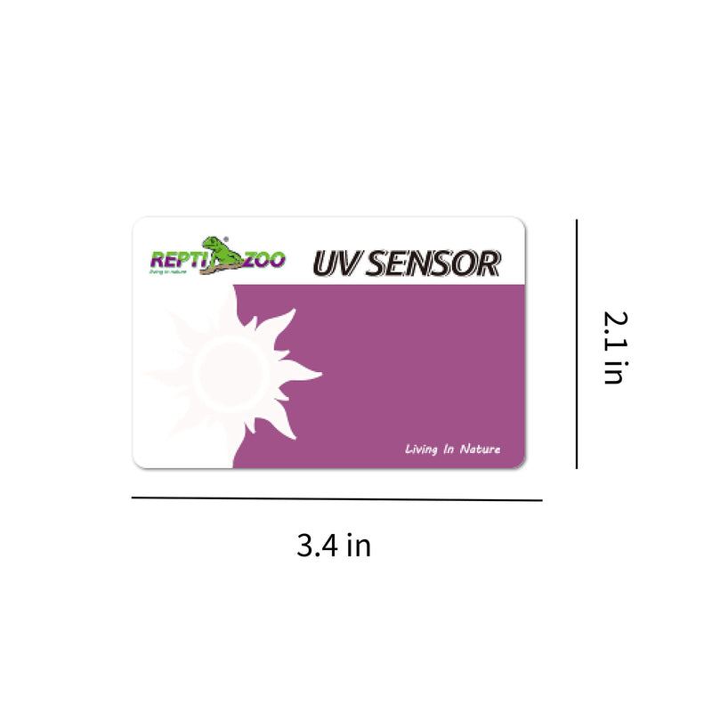 REPTI ZOO UVB Tester Reptile Lamp UV Sensor Reptile UVA UVB Fluorescent Lamp Tester Card, Set of 2 - PawsPlanet Australia