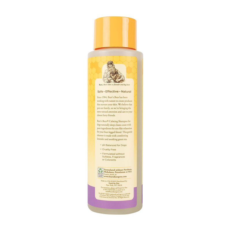Burt's Bees for Pets Natural Soothing Lavender Dog Shampoo with Green Tea, Anti-Itching and Allergy Relief, Includes Oatmeal for Soothing Comfort, Sulfate, Paraben Free, 1 Pack Shampoo (473 ml). - PawsPlanet Australia