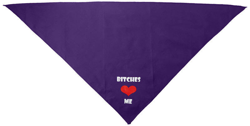 [Australia] - Screen Print Dog Pet Puppy Bandanas Large Purple 