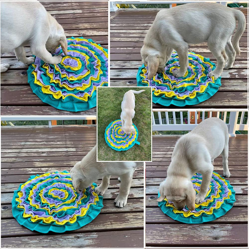 Feeding Mat Snuffle Mat for Dogs, Nosework Blanket, Dog Stimulation Mat Foraging Mat Treat Hider, Mental Stimulation Interactive Dog Toys for Dogs with Anxiety, Encourages Natural Foraging Skills - PawsPlanet Australia