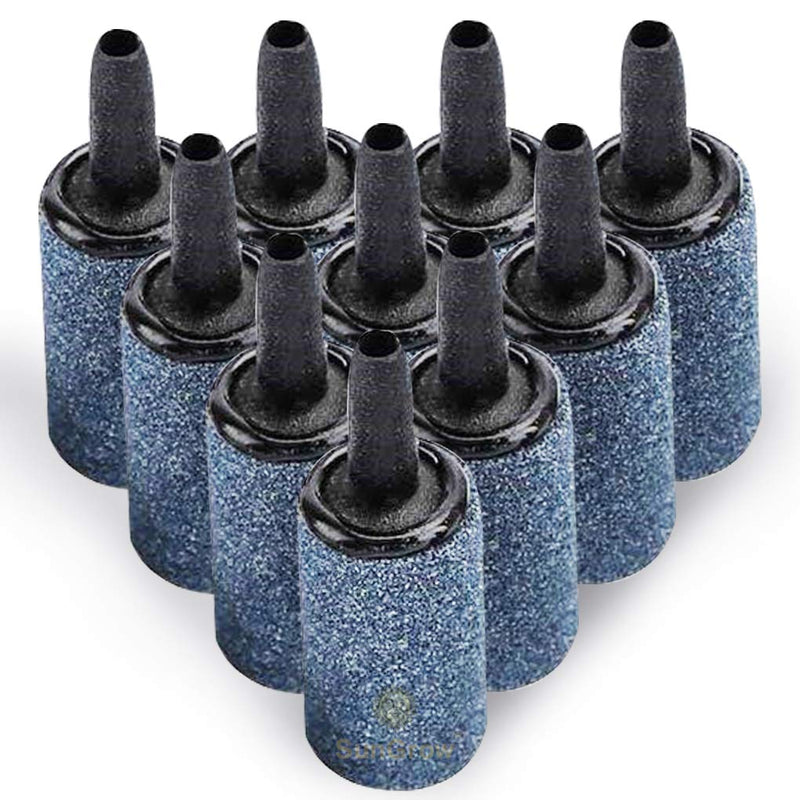 [Australia] - SunGrow Betta Cylinder Bubble Air Stone, Best Value and Quality, Perfect for Hydroponics and Aquaponics, Bubbles for a Gentle Current, Best Circulation for a Cleaner Tank, 1”, 10 pcs 