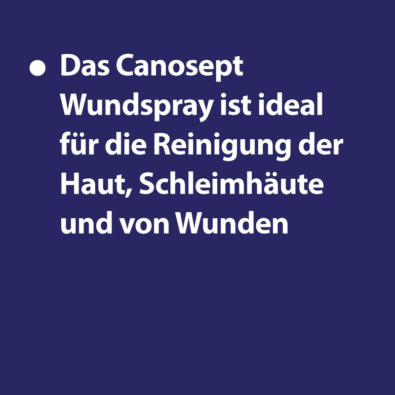 Canosept wound spray for dogs 75ml - antibacterial spray for cleaning wounds & ear cleaner for dogs 125ml - solution for ear care & ear cleaning of dog ears - PawsPlanet Australia