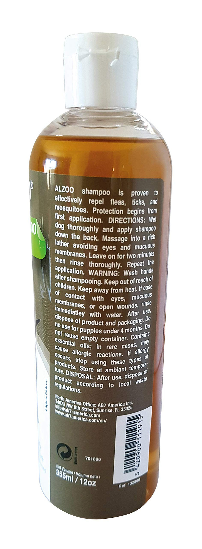 ALZOO Flea and Tick Repellent Shampoo for Dogs - Repels Fleas, Ticks, and Mosquitoes - Natural Ingredients with Essential Oils, Proven Effective Repellent - PawsPlanet Australia