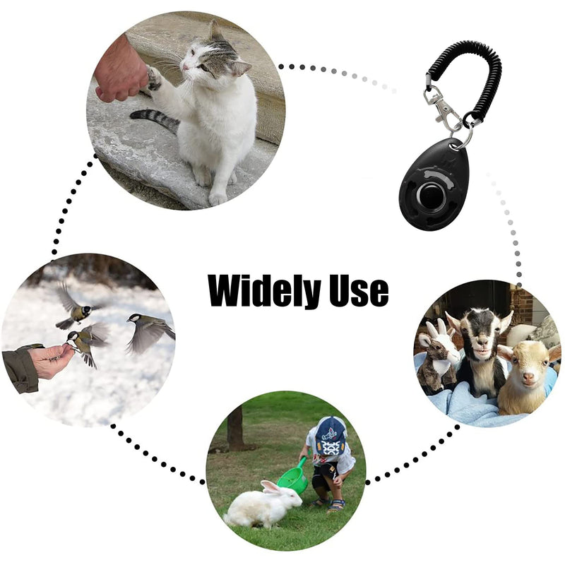 IRYNA 2 Pack Clickers for Dog Training, Dog Clicker Training with Wrist Strap, Puppy Clicker Training Kit, Dog Training Clickers, Pet Clicker Pet Trainer - PawsPlanet Australia
