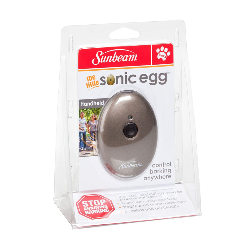 Sunbeam Little Sonic Egg Handheld Ultrasonic Bark Control Device, Gold - PawsPlanet Australia