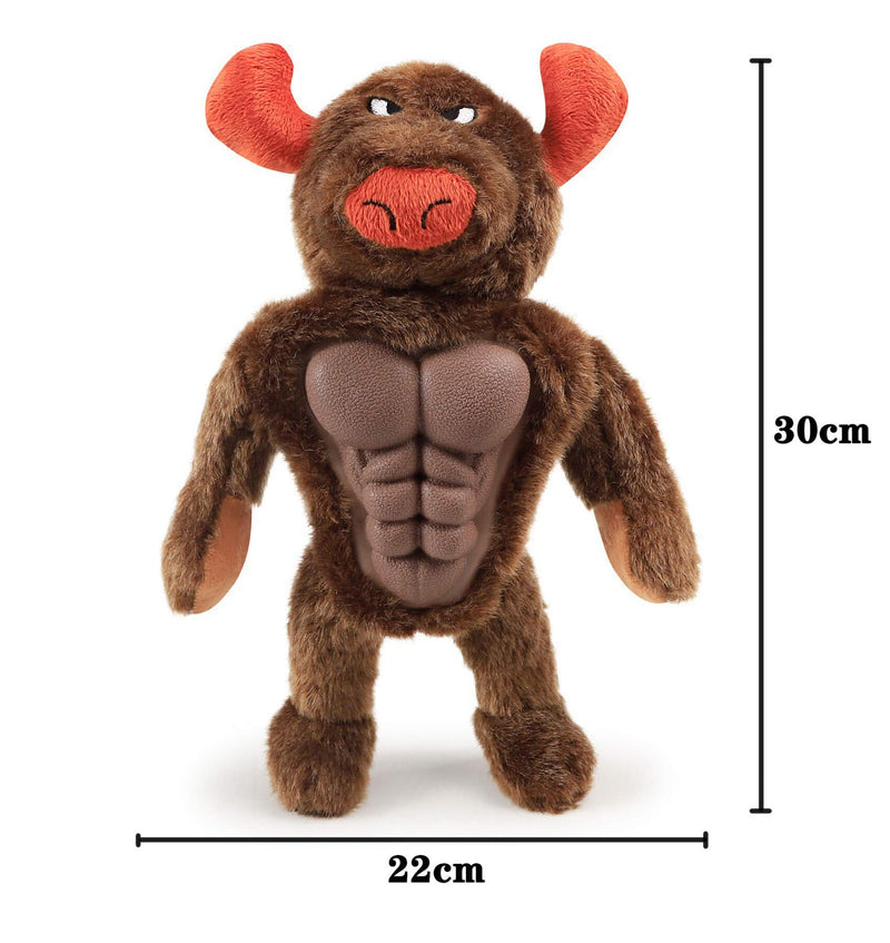 Dog Plush Squeak Pink、Yellow、Green Chicken 、Bison、King Kong Toys，The Surface is Comfortable and Soft, Built-in BB Whistle. for Small、Medium Dogs (Bison) Bison - PawsPlanet Australia