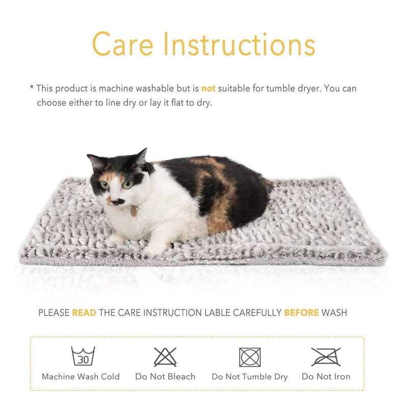Self Heating Cat Pad Self Warming Cat Dog Bed 27.5" x 18.5" Thermal Cat Mat for Outdoor and Indoor Pets - PawsPlanet Australia