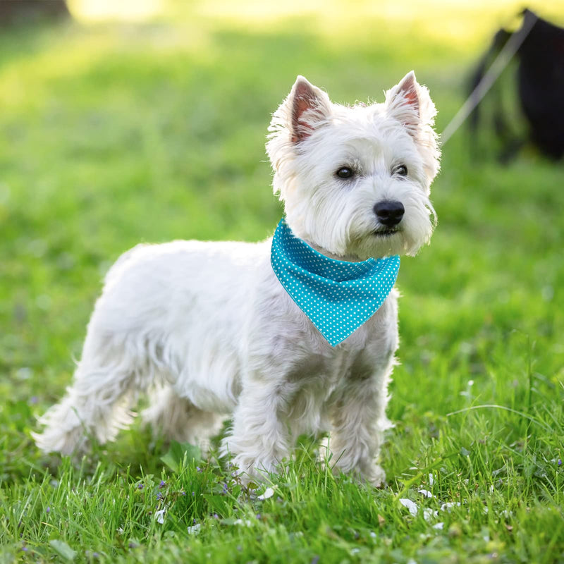 PAWCHIE Dog Bandanas Small 4 Pcs 8 Styles Pet Triangle Scarf Bibs - Adjustable with Two Snaps - Kerchief Set Accessories for Dogs, Puppy, Cats 4 Packs - PawsPlanet Australia